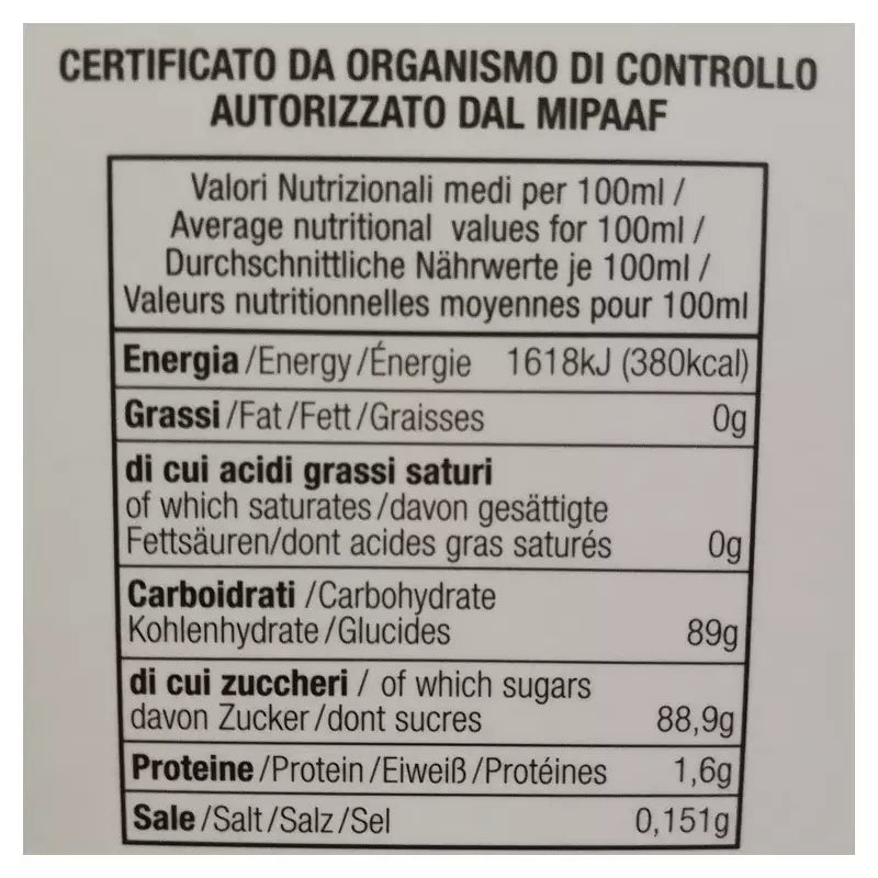Balsamic vinegar of Modena PGI Goccia d'Oro - Nutritional value