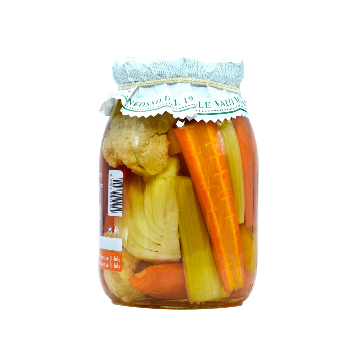Giardiniera Italian pickled vegetables - Traditional mixed vegetable preserve