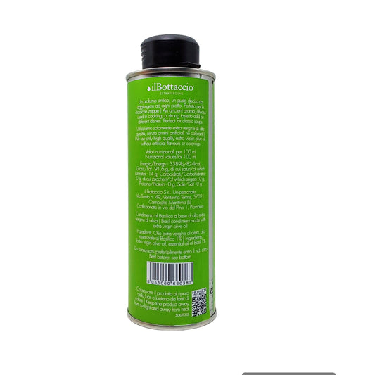 Basil infused Tuscan extra virgin olive oil 250ml - Premium Italian aromatic cooking oil-nutritional facts
