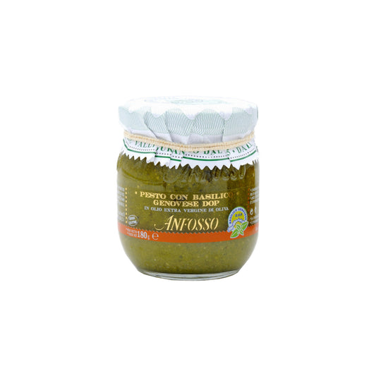Basil pesto Italian traditional sauce - Premium Ligurian gourmet condiment