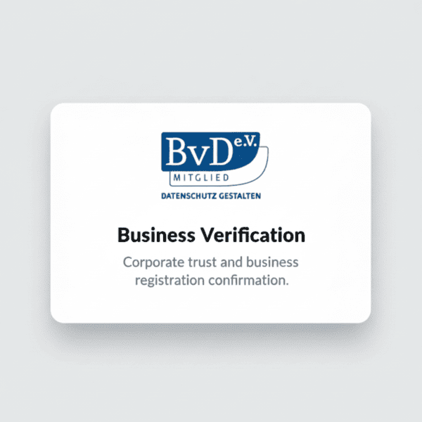 BvD e.V. Mitglied badge – Vitalitaly data protection compliance Germany | Datenschutz Gestalten certified Italian food brand | GDPR compliant gourmet food shop EU | business verification Berufsverband der Datenschutzbeauftragten
