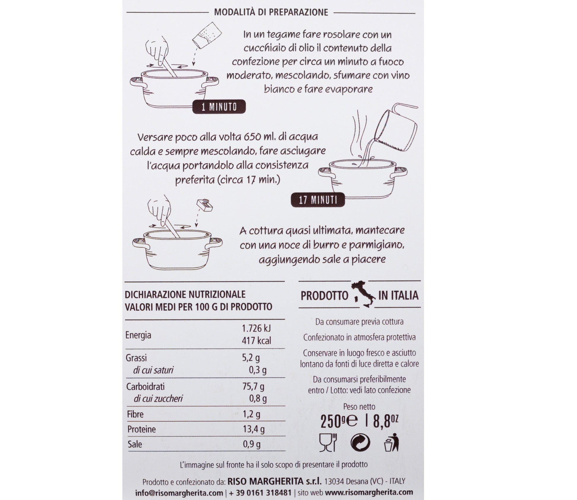 Carnaroli risotto cooking instructions easy delicious sustainable enjoyable Italian - Vitalitaly Carnaroli risotto easy sustainable products