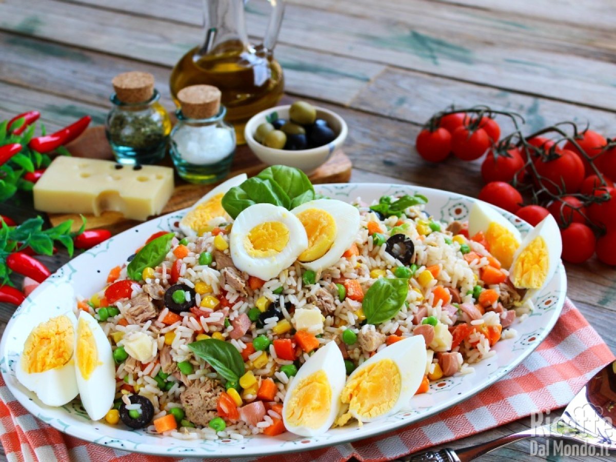Premium Italian rice excellent tuna egg salad versatile Mediterranean fresh - Perfect Italian rice for salads by Vitalitaly