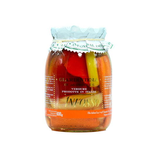 Giardiniera Italian pickled vegetables - Traditional mixed vegetable preserve