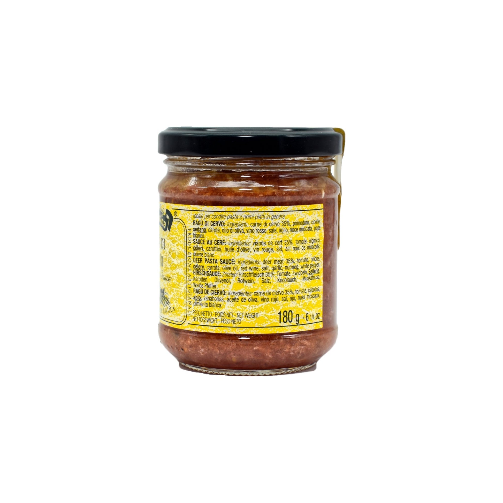 Hirvi ragu riista italialainen käsityöläinen kastike premium metsästys Vitalitaly - Vitalitaly hirvi ragu riista metsästys italialainen tuotteet