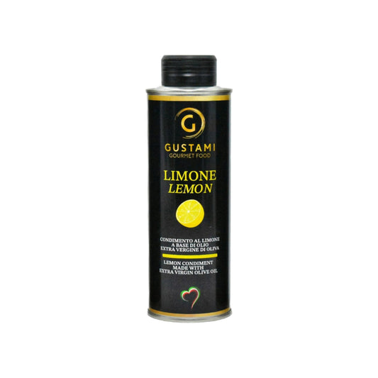 Lemon infused oil Gustami citrus Italian condiment - Premium aromatic lemon oil