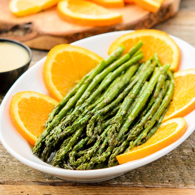 Orange asparagus recipe sweet sour condiment 200ml culinary pairing Italian gourmet - Premium citrus vegetable combination by Vitalitaly