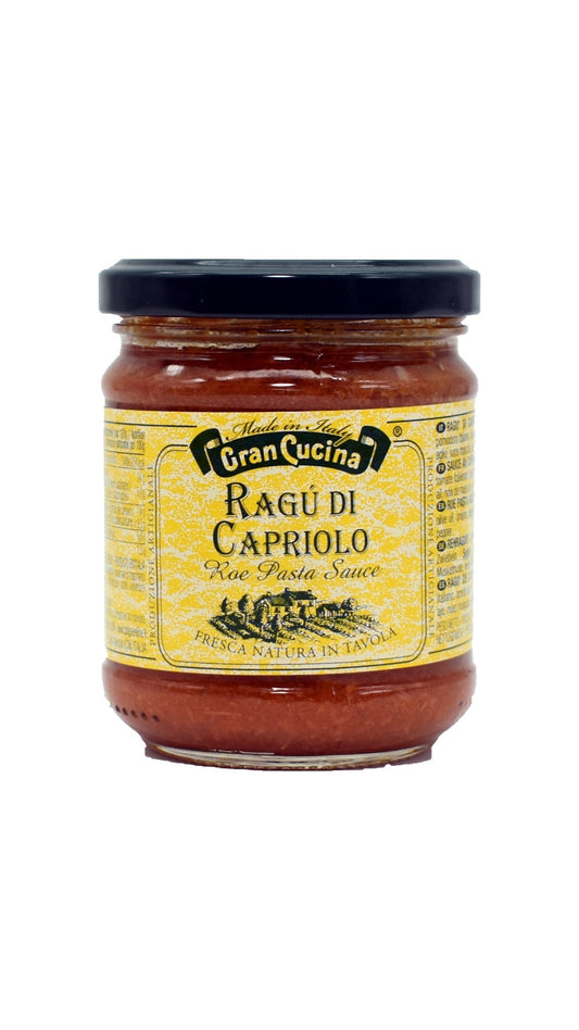 Roe deer ragu Italian artisanal sauce 180g - Premium wild game meat pasta sauce