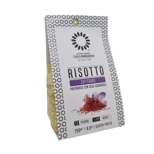 Saffron rice Italian gourmet risotto mix - Premium aromatic rice with natural saffron