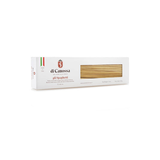 Spaghetti pasta Canossa Italian artisanal 500gr- Premium durum wheat long pasta