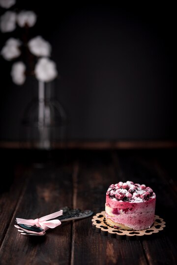 Fruit cake served with Spritz Balsamic Vinegar — alcohol-free Italian gourmet condiment, perfect for elegant desserts by Vitalitaly
