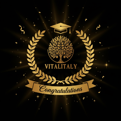 Vitalitaly Italian gourmet gift voucher - Graduation edition, personalised Italian food gift card for graduation celebration