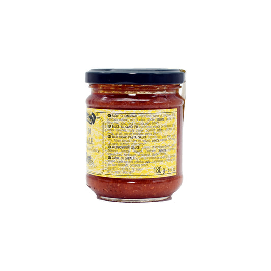 Wild boar ragu Italian artisanal sauce 350g - Premium game meat pasta sauce-Ingrdients